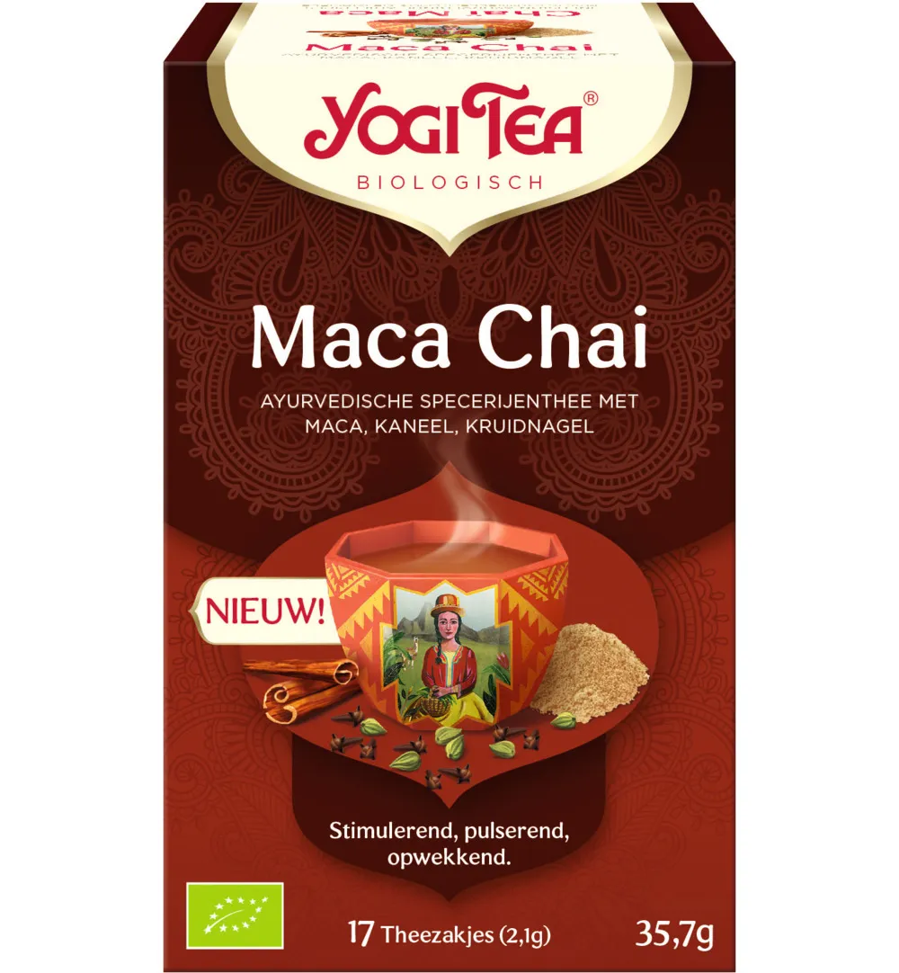Yogi Tea Maca chai bio (17 stuks)