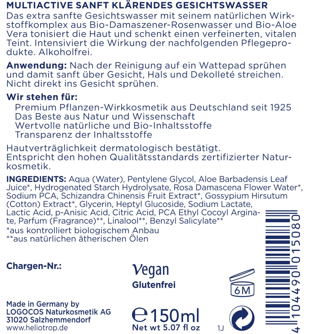 Heliotrop Multiactive gezichtswater (150 ml)