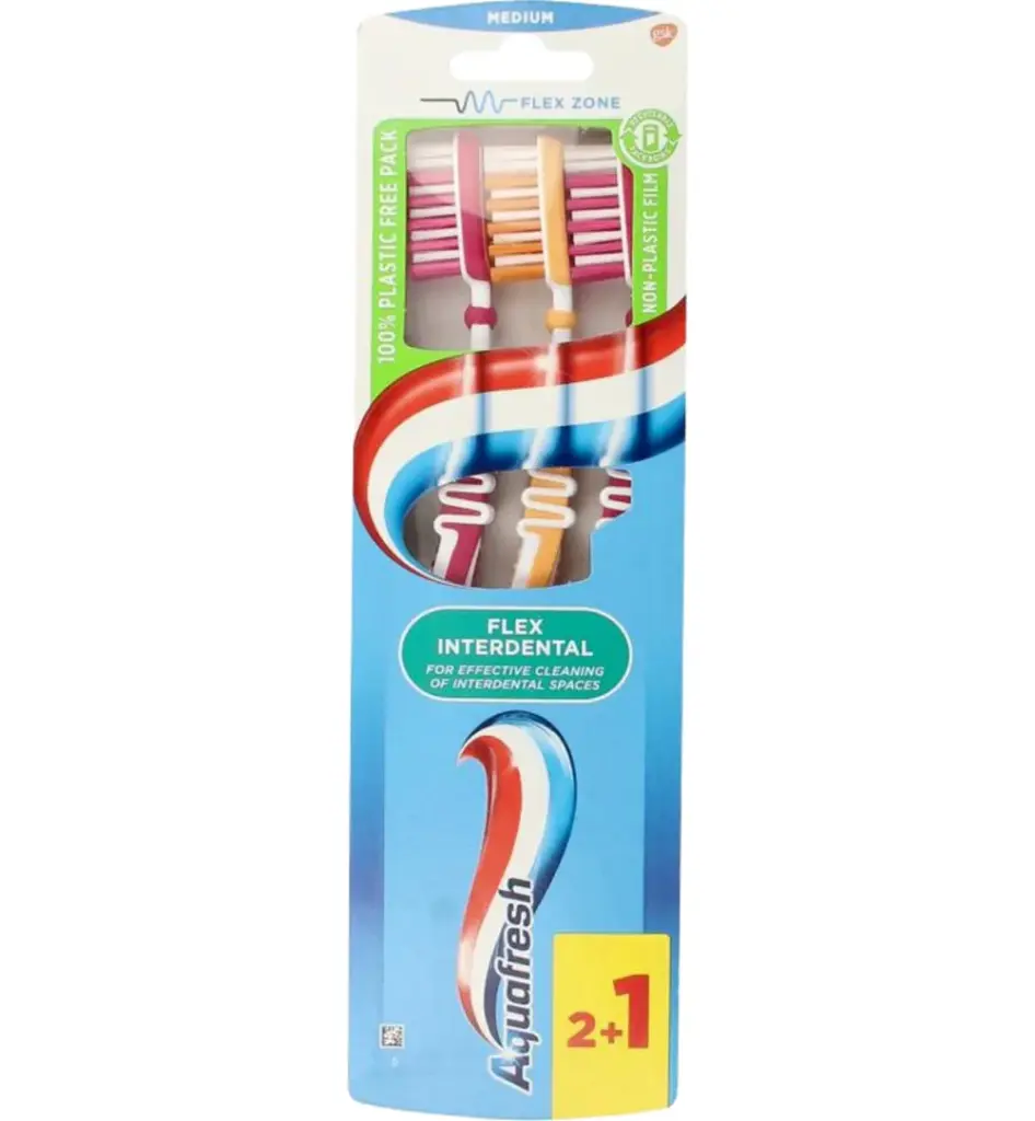 Aquafresh Tandenborstel Flex Interdental Medium (3 stuks)