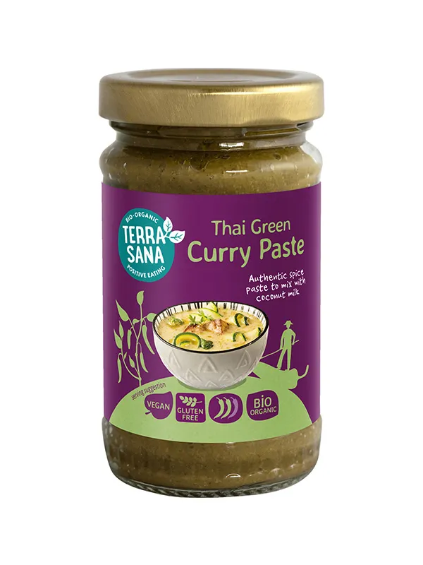 Terrasana Thaisegroene Currypasta Bio (120 gr)