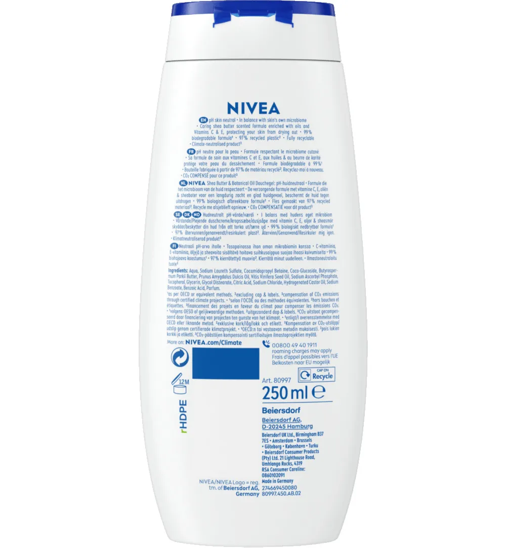 Nivea Care Shower Shea Butter (250 ml)