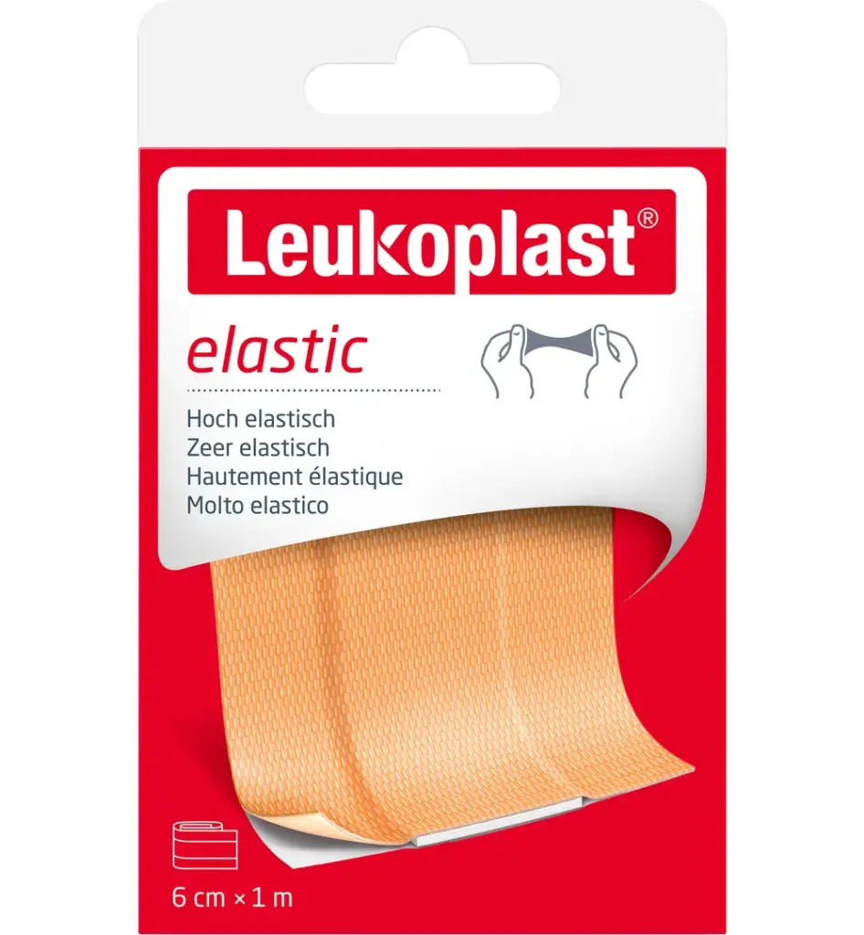 Leukoplast Elastic 1m x 6 cm (1 stuk)