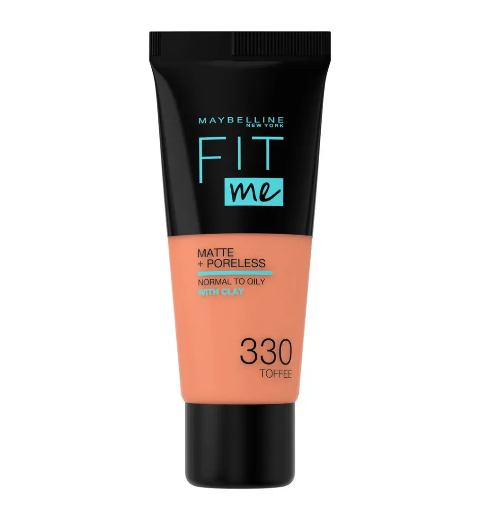 Maybelline New York Fit Me matte & poreless foundation 330 toffee (1 stuk)