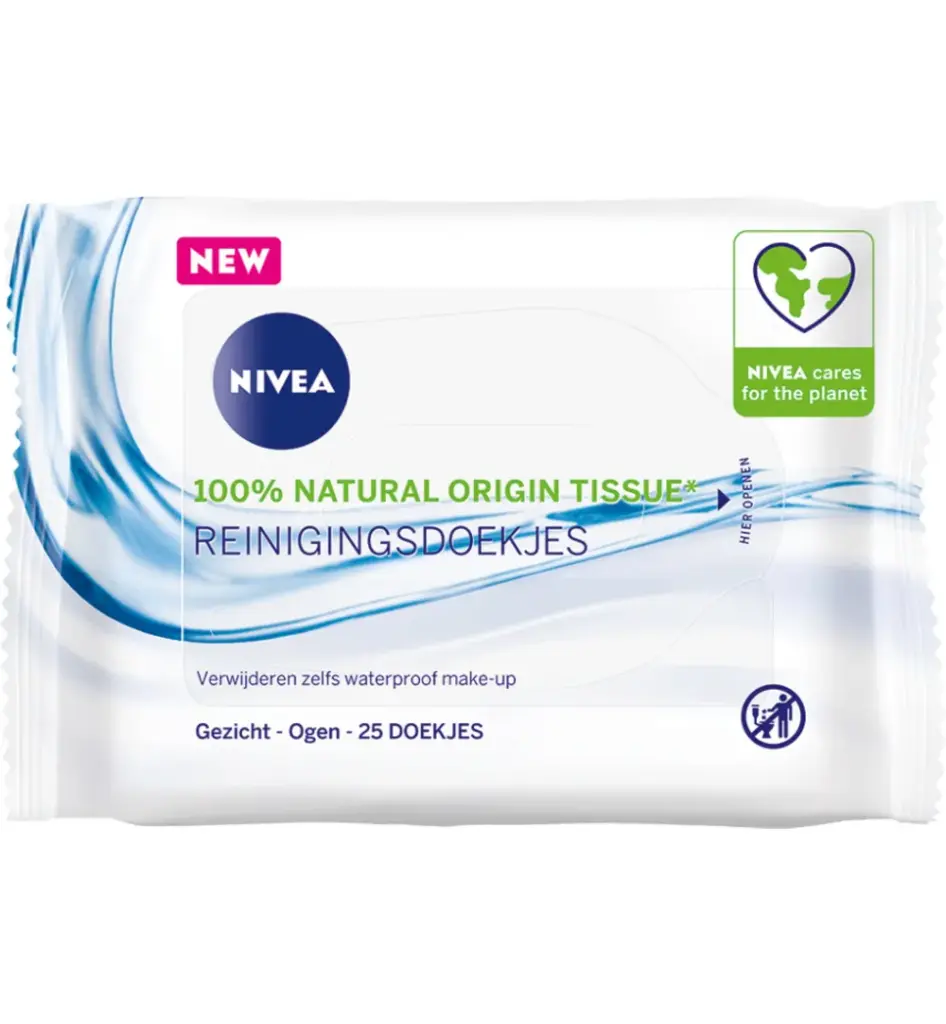 Nivea Verfrissende Doekjes Normale/Gemengde Huid (25 stuks)