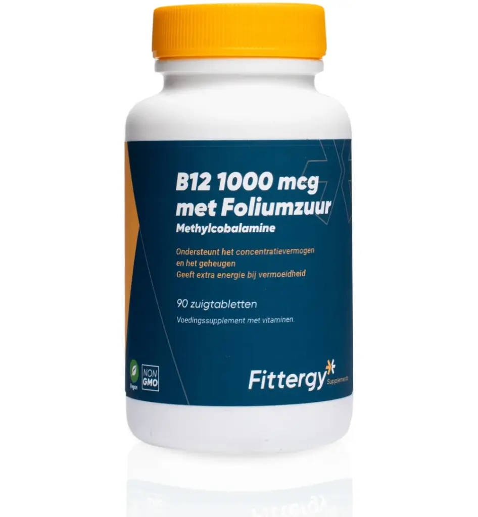 Fittergy B12 1000mcg Methylcobalamine (90 zuigtabletten)