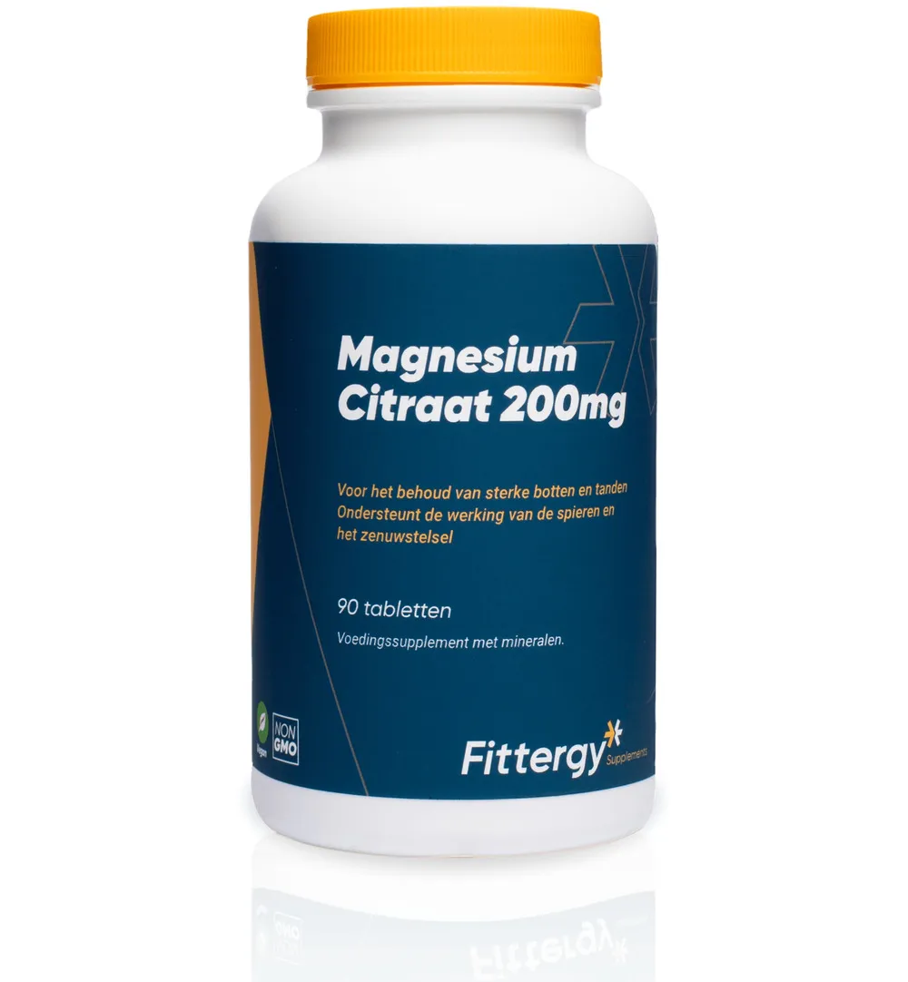 Fittergy Magnesiumcitraat 200mg (90 tabletten)