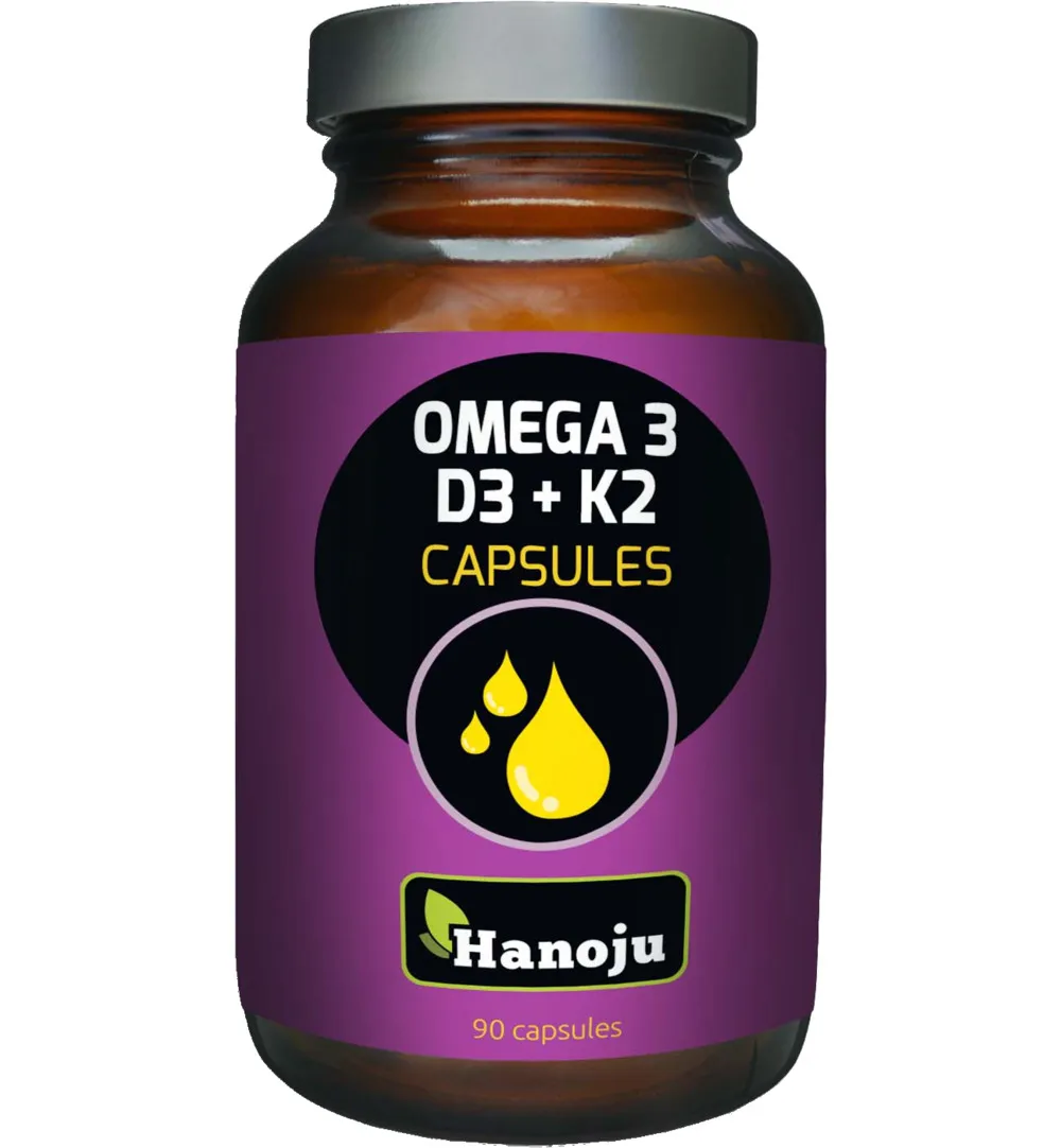 Hanoju Omega 3 & D3 en K2 (90 capsules)