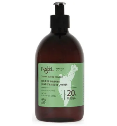 Najel Vloeibare Zeep Pompfles 20% Cactusolie (500 ml)