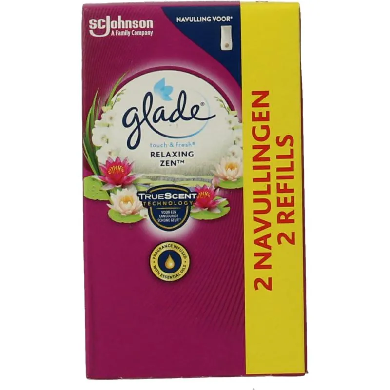 Glade One Touch Navul Relax Zen (2 stuks)
