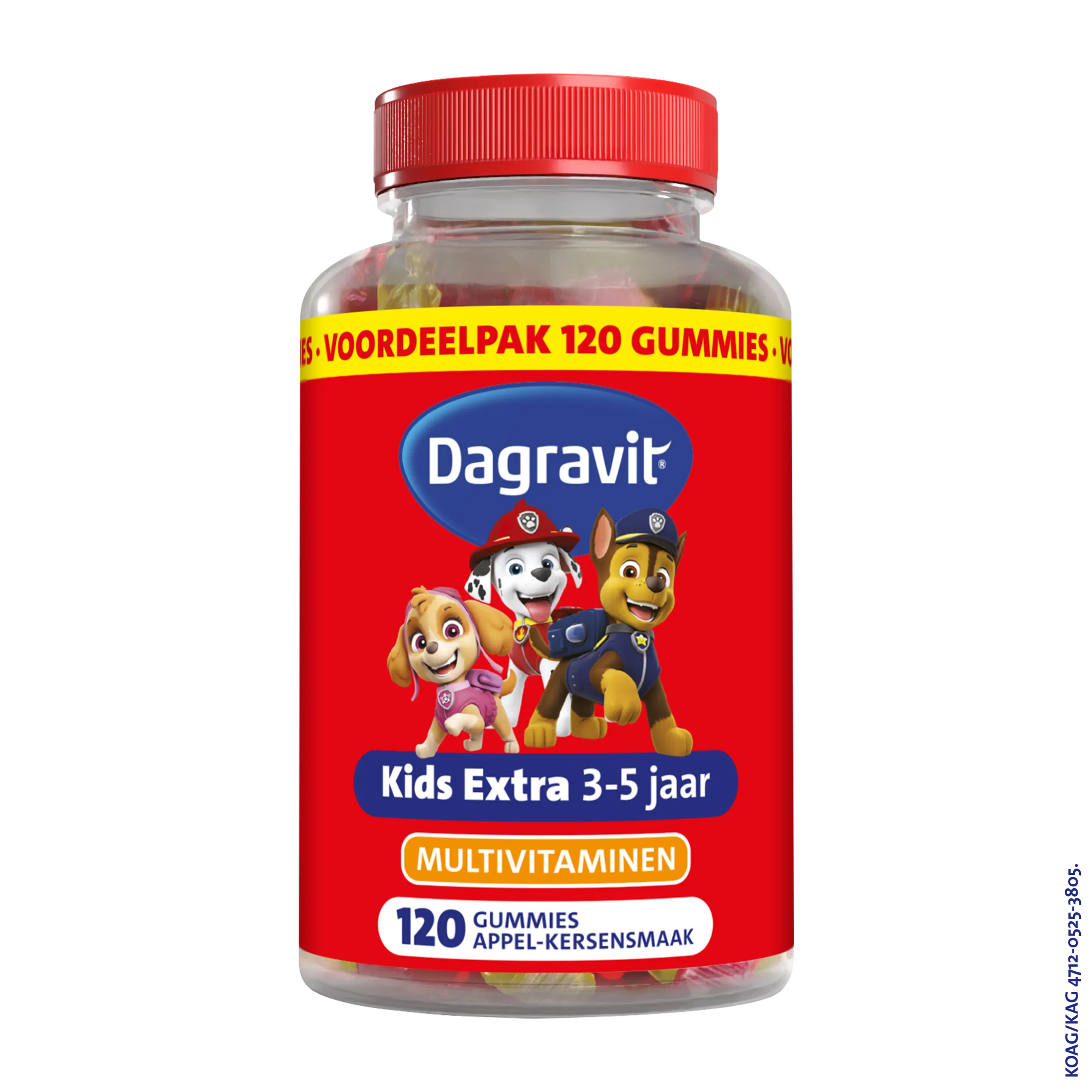 Dagravit Kids Multi 3-5 Jaar Paw Patrol (120 gummies)