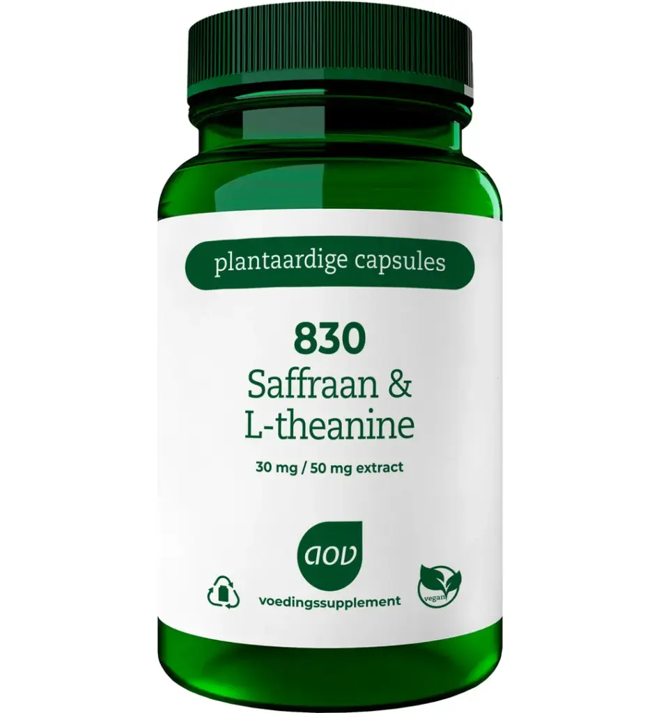 Aov 830 Saffraan & L-Theanine (30 vega capsules)