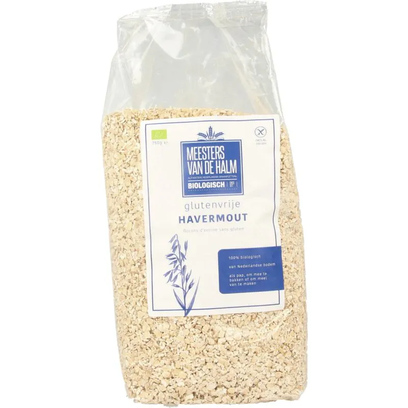 De Halm Havermout Glutenvrij Bio (750 gr)