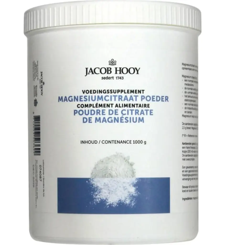 Jacob Hooy Magnesiumcitraat poeder (1000 gr)