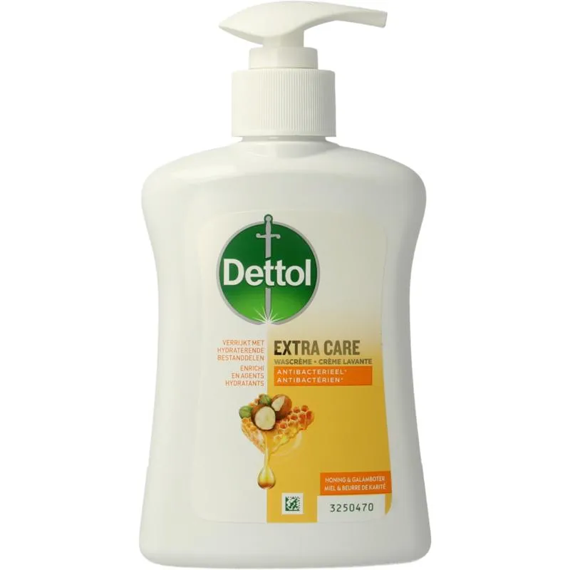 Dettol Handzeep extra care honey & sh eabutter (250 ml)