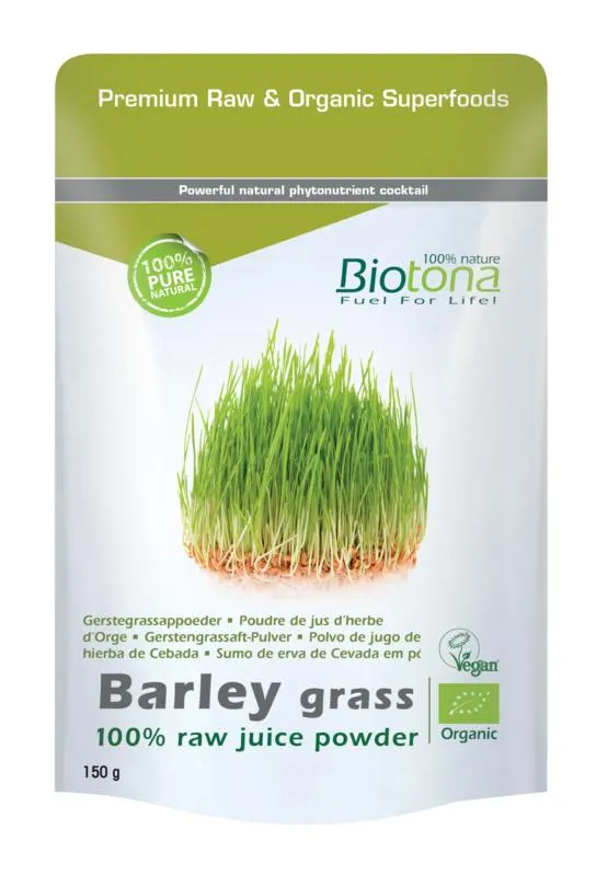 Biotona Barleygrass Raw Juice Powder Bio (150 gr)