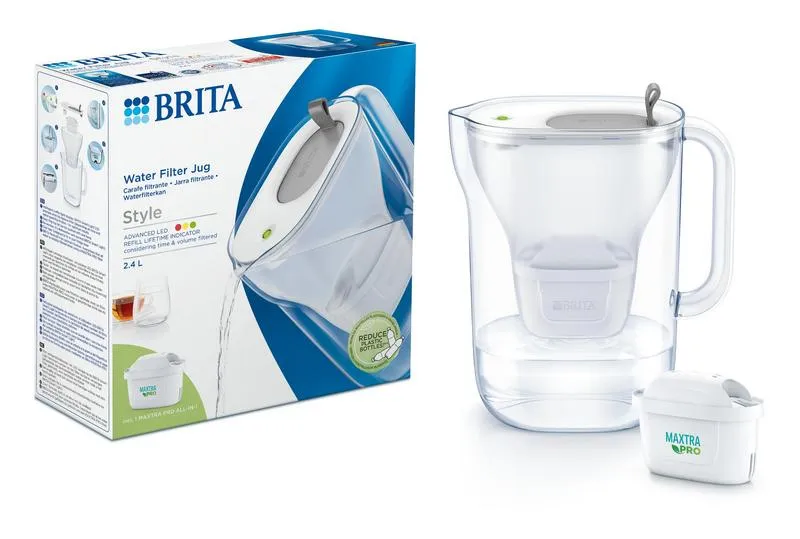 Brita Waterfilterkan Style Coolgrey (1 stuk)
