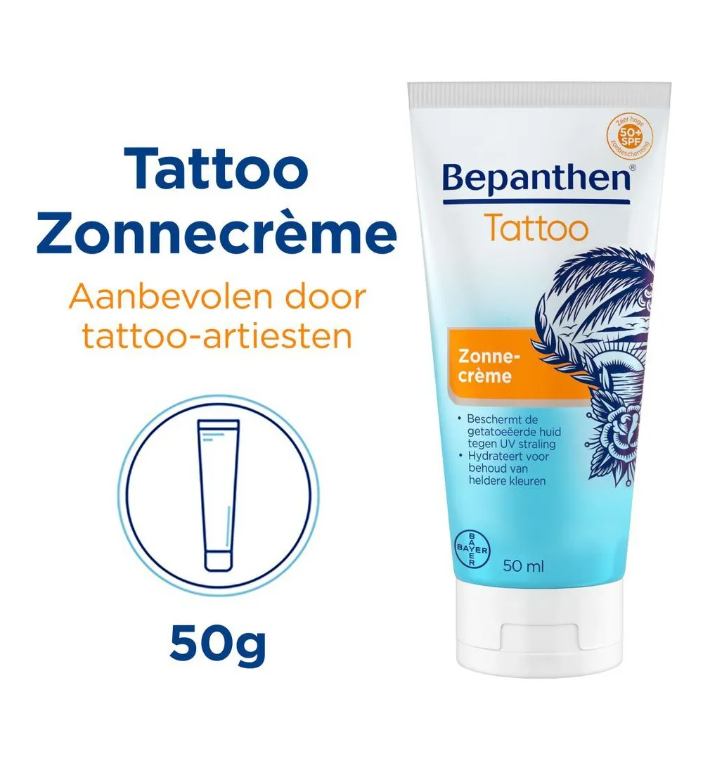 Bepanthen Tattoo zonnecreme (50 ml) - image 5