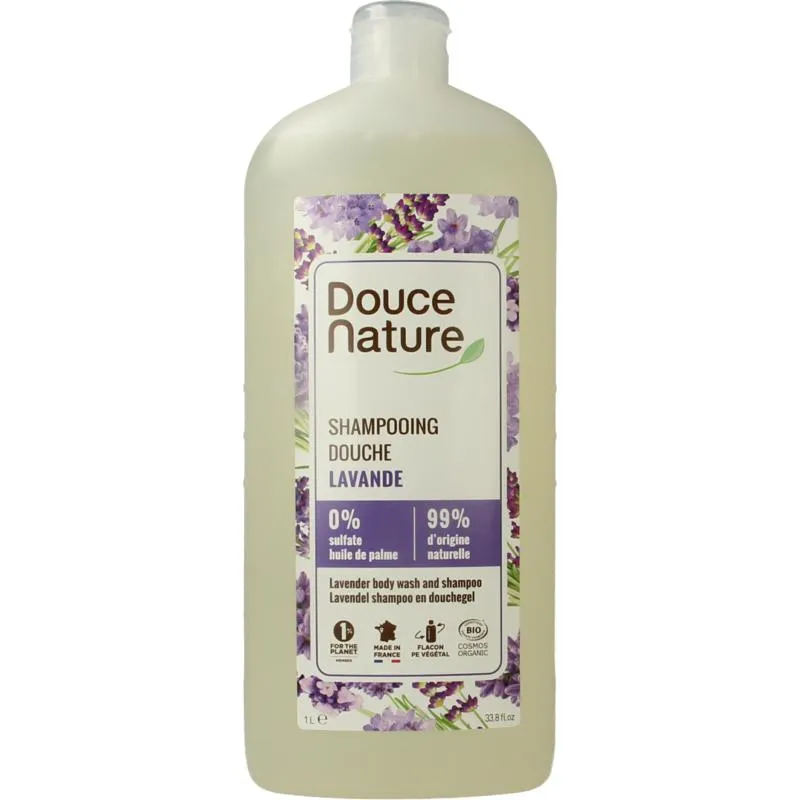 Douce Nature Douchegel & shampoo lavendel b io (1000 ml)