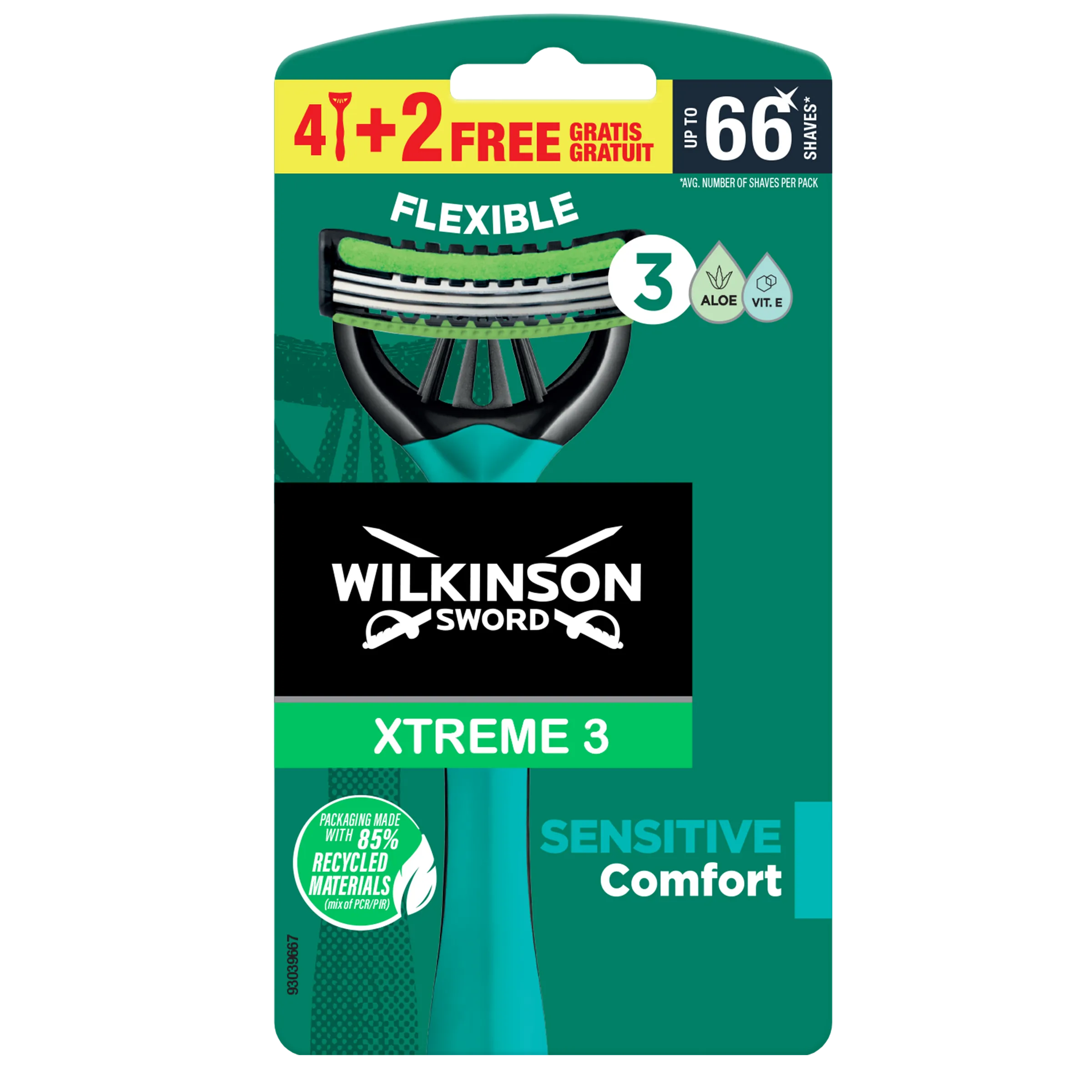 Wilkinson Extreme 3 Sensitive Comfort (6 stuks)