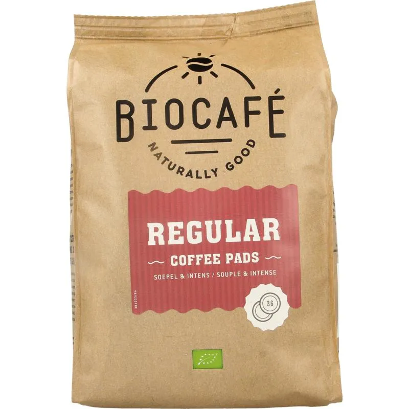 Biocafé Coffee Pads Regular Bio (36 stuks)