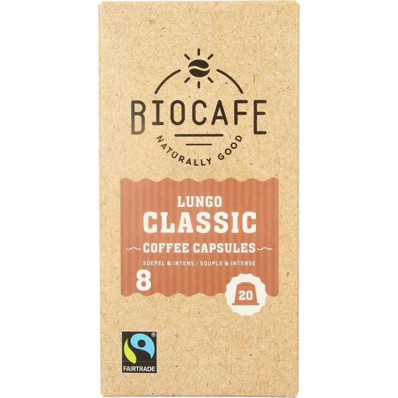Biocafé Lungo Bio (20 stuks)