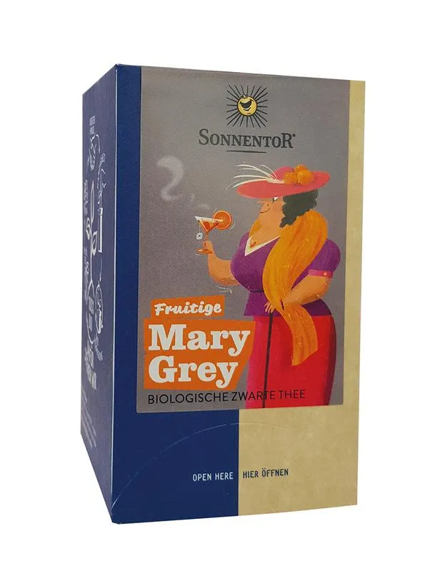 Sonnentor Fruitige Marygrey Thee Bio (18 stuks)