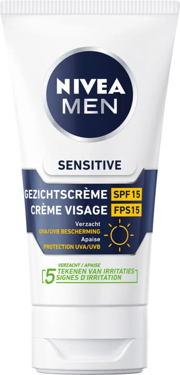 Nivea Men Sensitive Moistuizer Spf15 (75 ml)