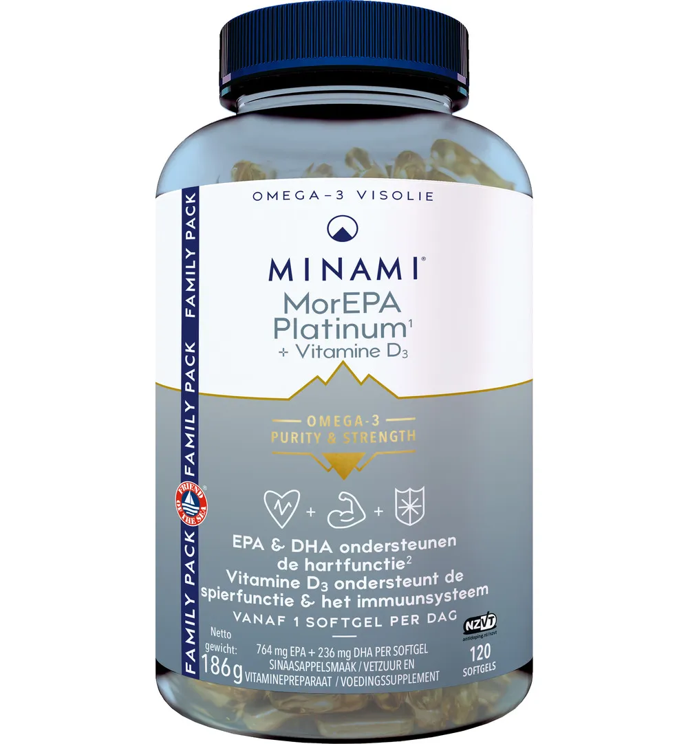 Minami Morepa Platinum + Vit.D3 (120 softgels)