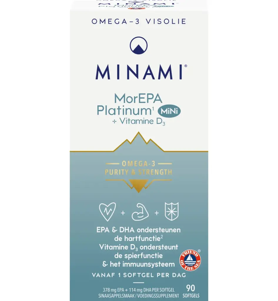 Minami Morepa Platinum Mini + Vitamin D3 (90 softgels)
