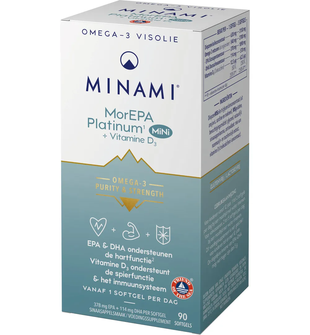 Minami Morepa Platinum Mini + Vitamin D3 (90 softgels) - image 2