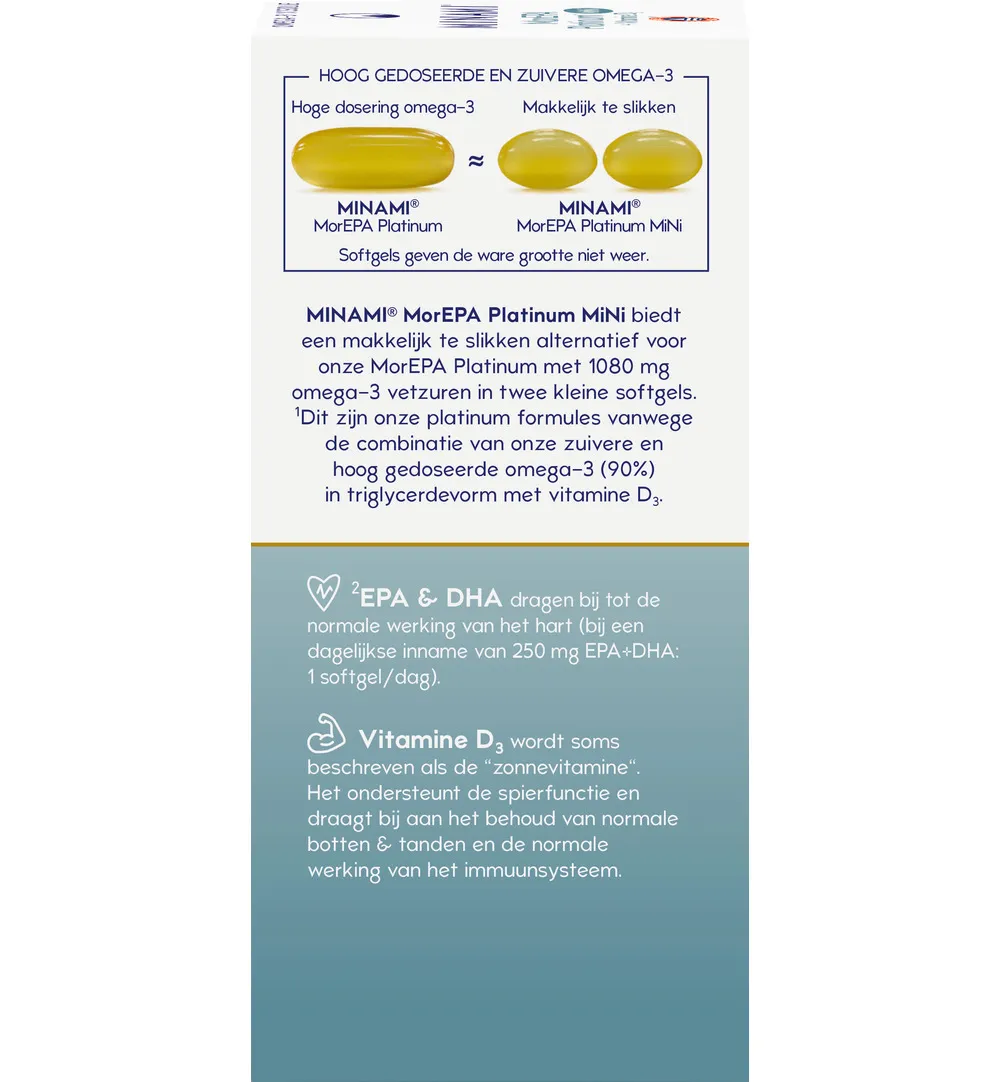 Minami Morepa Platinum Mini + Vitamin D3 (90 softgels) - image 4