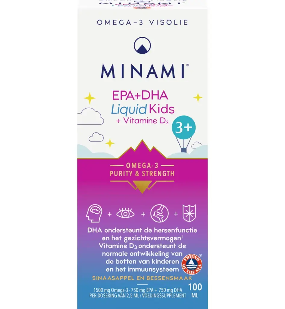 Minami Epa+Dha Liquid Kids + Vitamin D3 (100 ml)