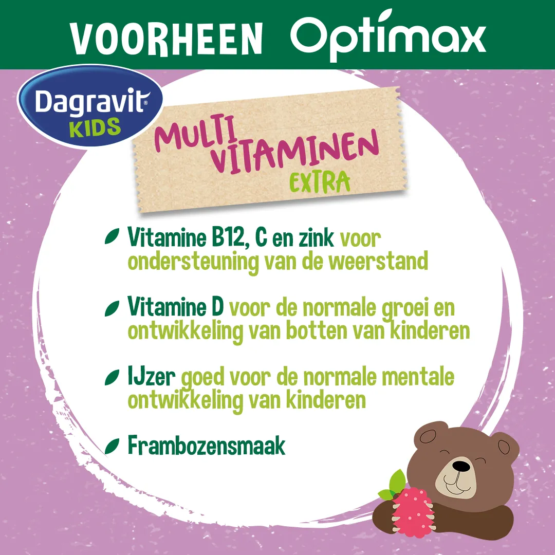 Dagravit Natural Kids Extra Multi (60 kauwtabletten) - image 2
