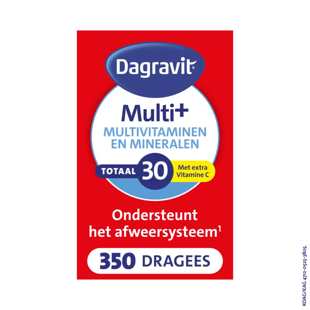 Dagravit Totaal 30 Multivitaminen (350 dragees)