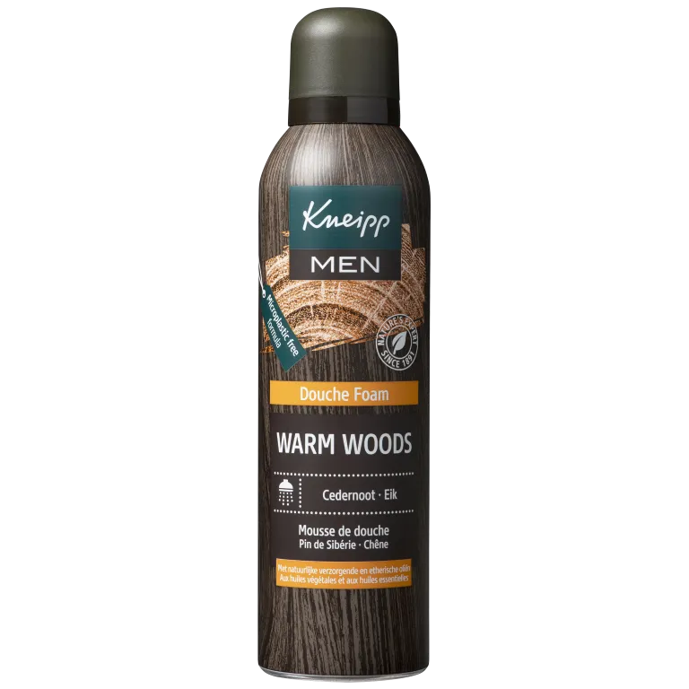 Kneipp Men warm woods douche foam cedernoot (200 ml)