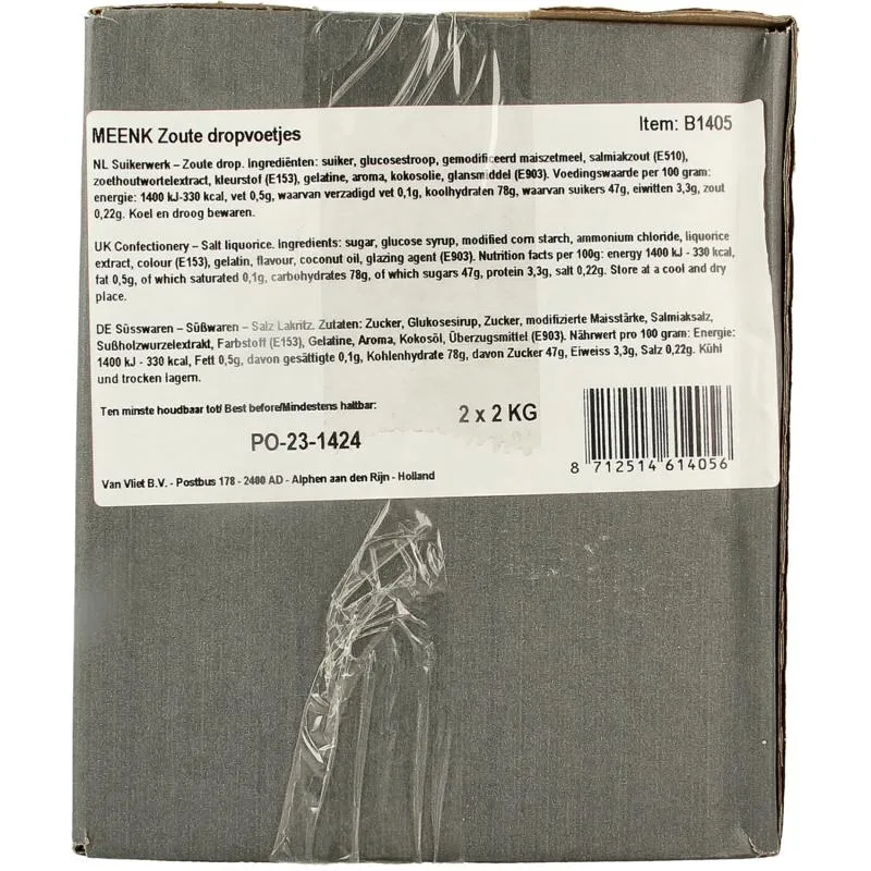 Meenk Zoute drop voetjes (4000 gr)