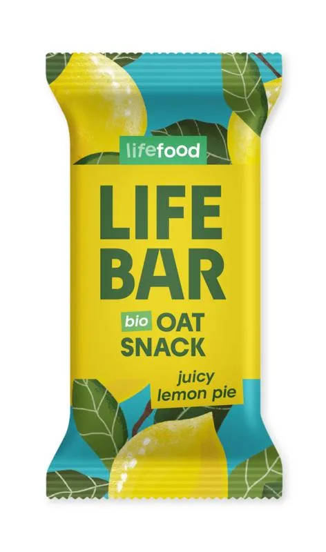Lifefood Lifebar Oatsnack Lemon Zacht B Io (40 gr)