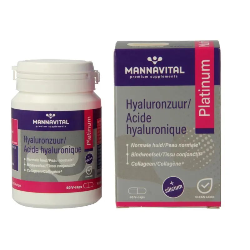 Mannavital Hyaluronzuur Platinum (60 capsules)
