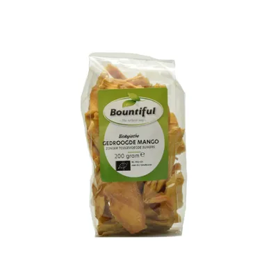 Bountiful Mango Gedroogd Zonder Suiker Bio (200 gr)