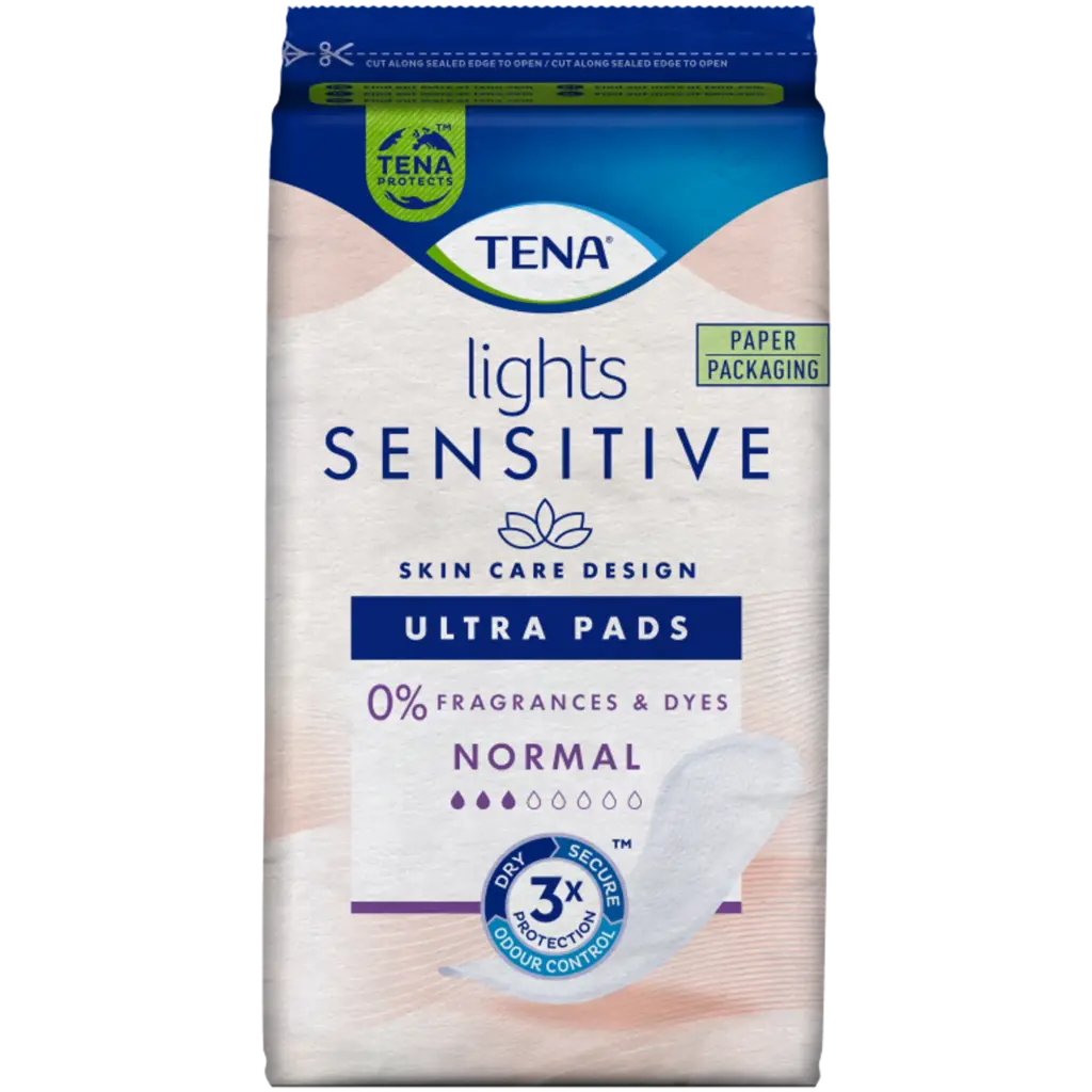Tena Lights pads sensitive normal (16 stuks)