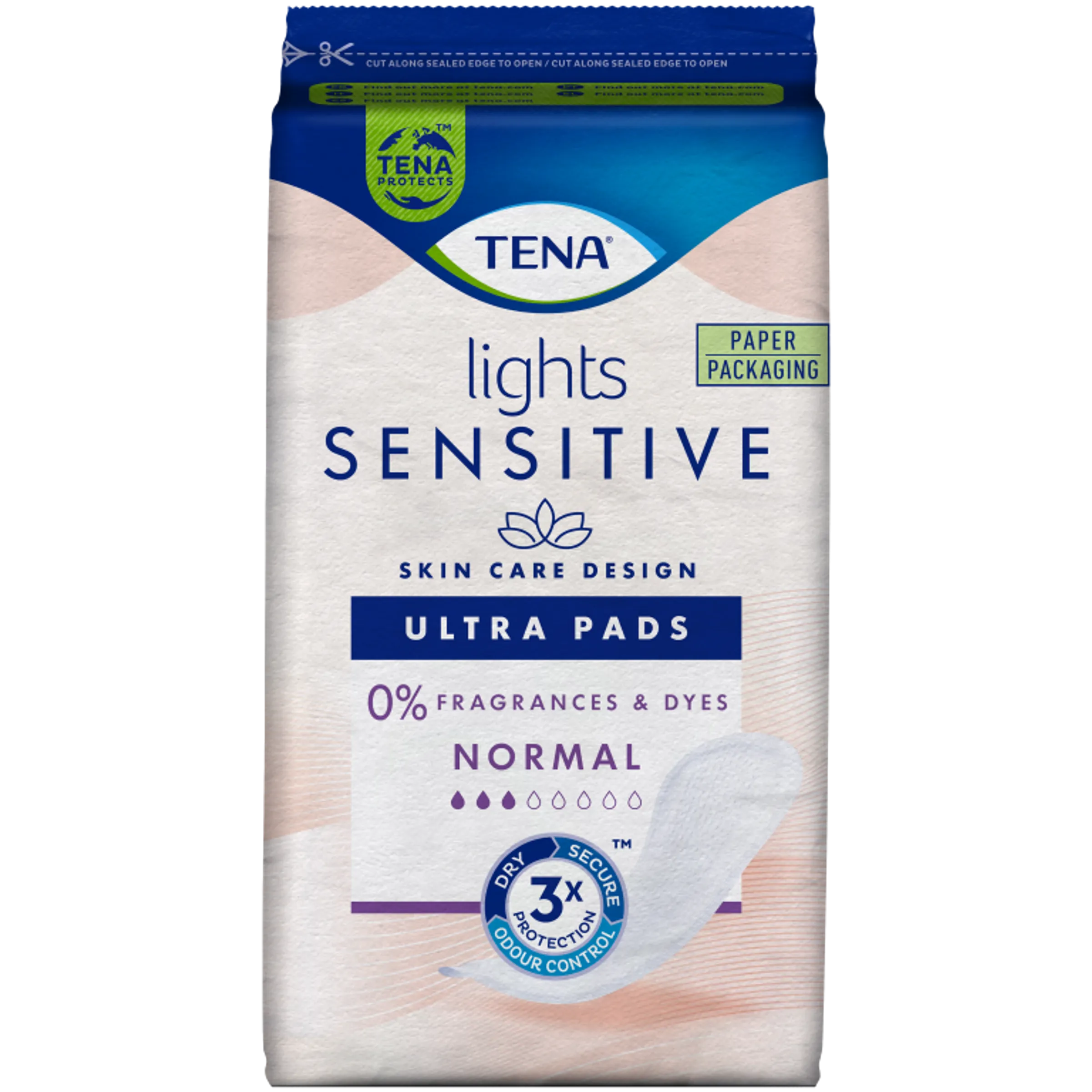 Tena Lights pads sensitive normal (16 stuks)