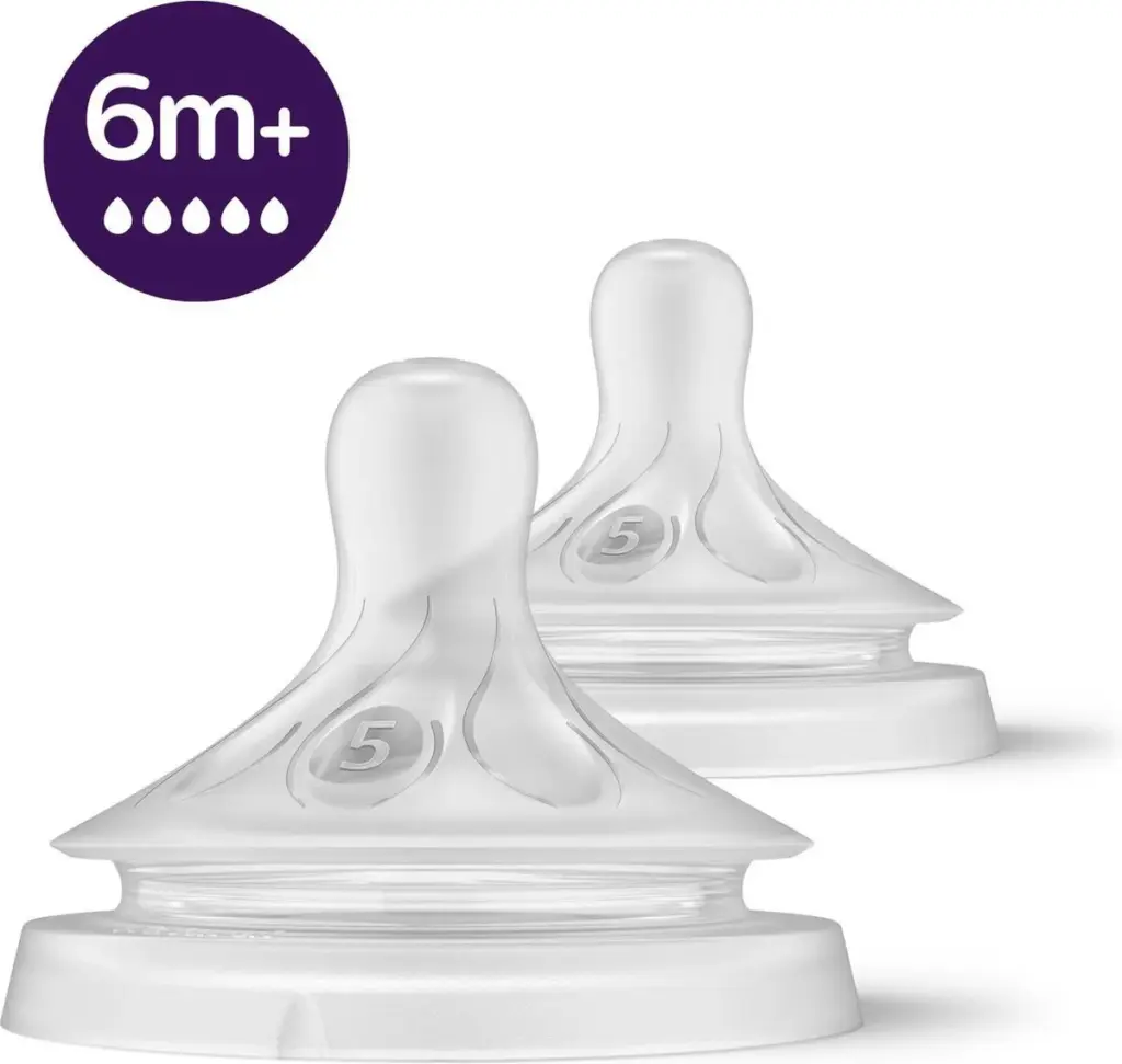 Avent Natural flesspeen 6M+ (2 stuks)