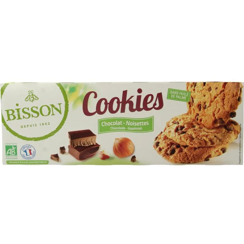 Bisson Choco hazelnoot cookies bio (175 gr)