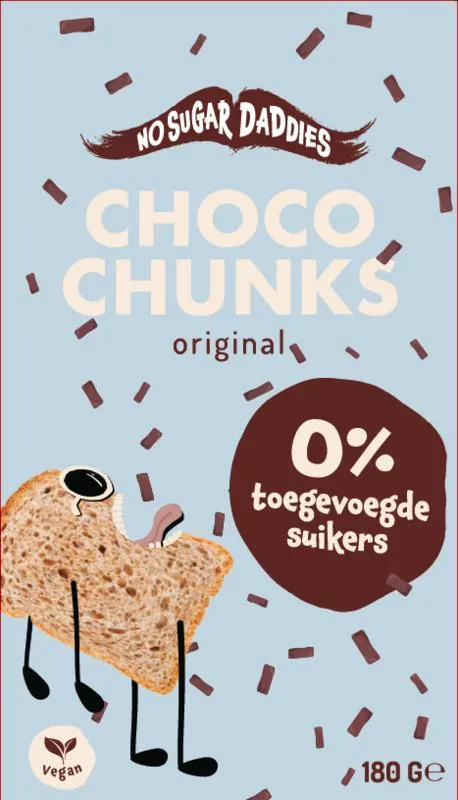No Sugar Daddies Choco chunks melk bio (180 gr)