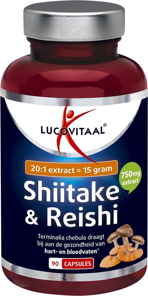 Lucovitaal Shiitake & Reishi (90 capsules)