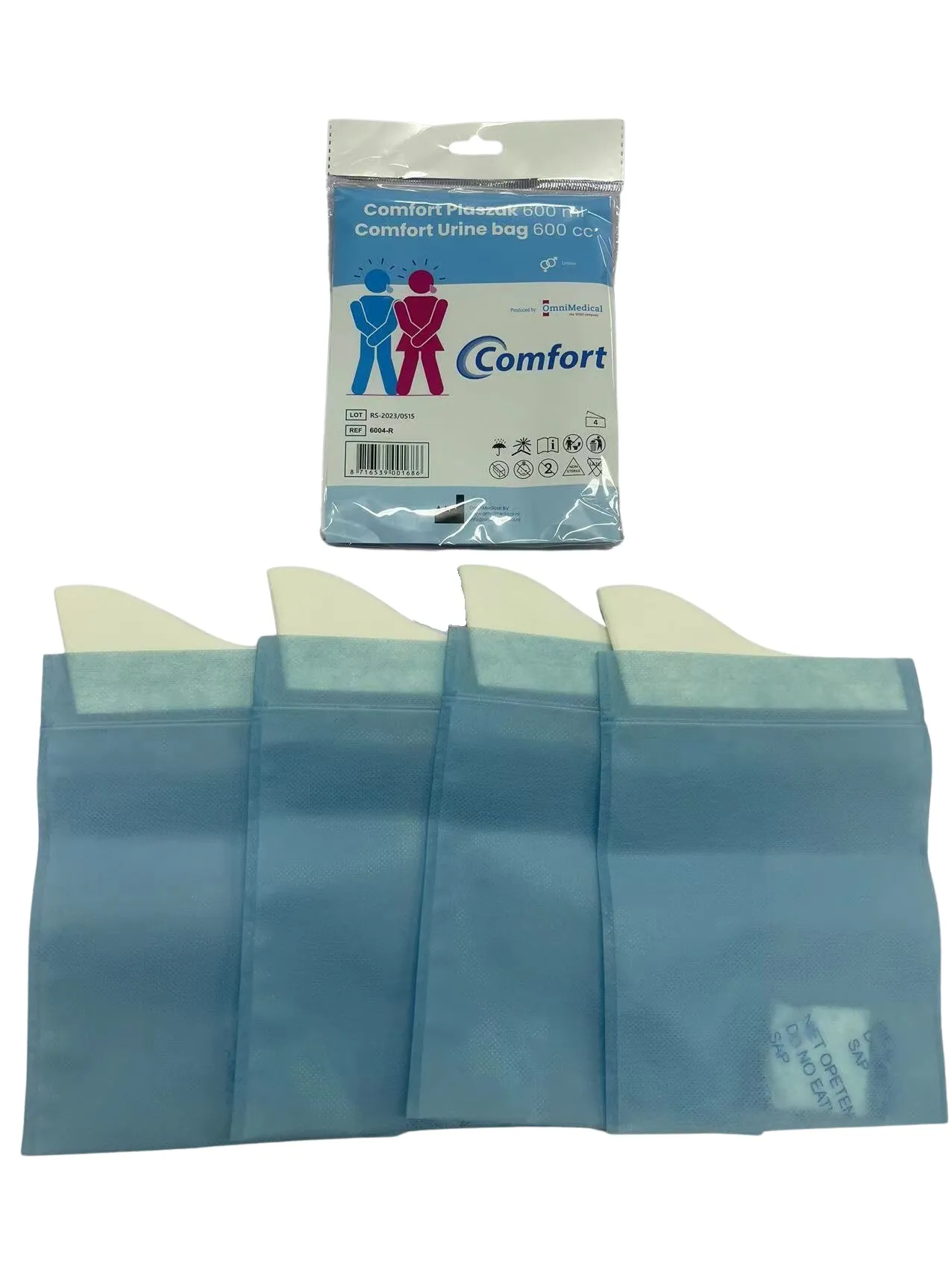 Comfort Plaszak 600Ml Wegwerp Retail (4 stuks)