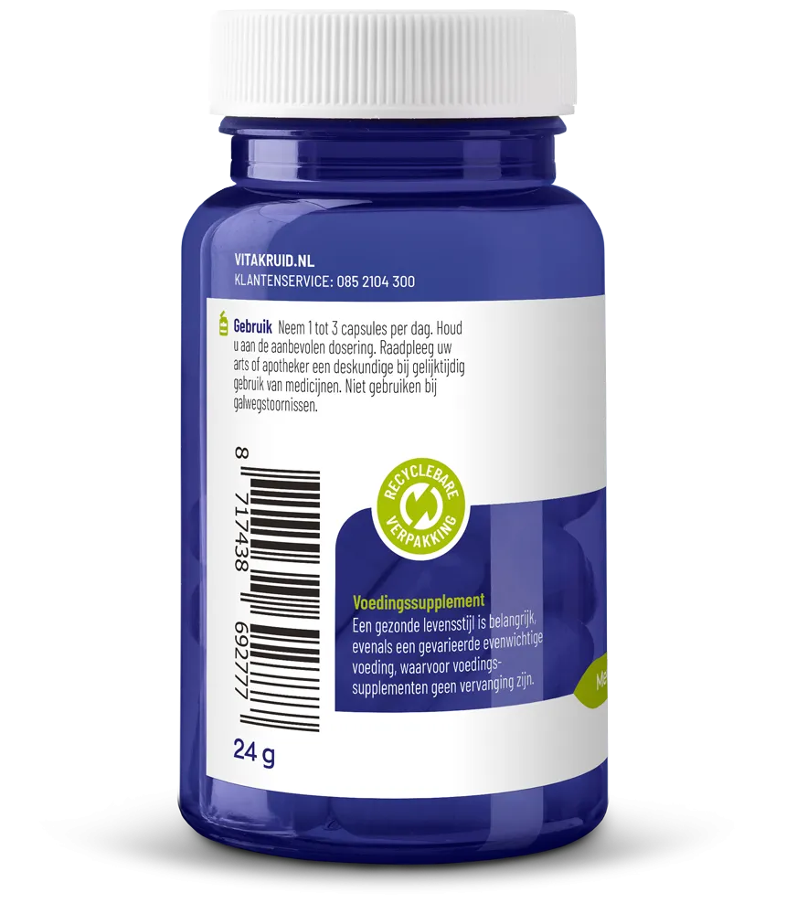 Vitakruid Curcuma C3-2X (95% Curcuminoïden) Met Bioperine® (30 vega capsules)