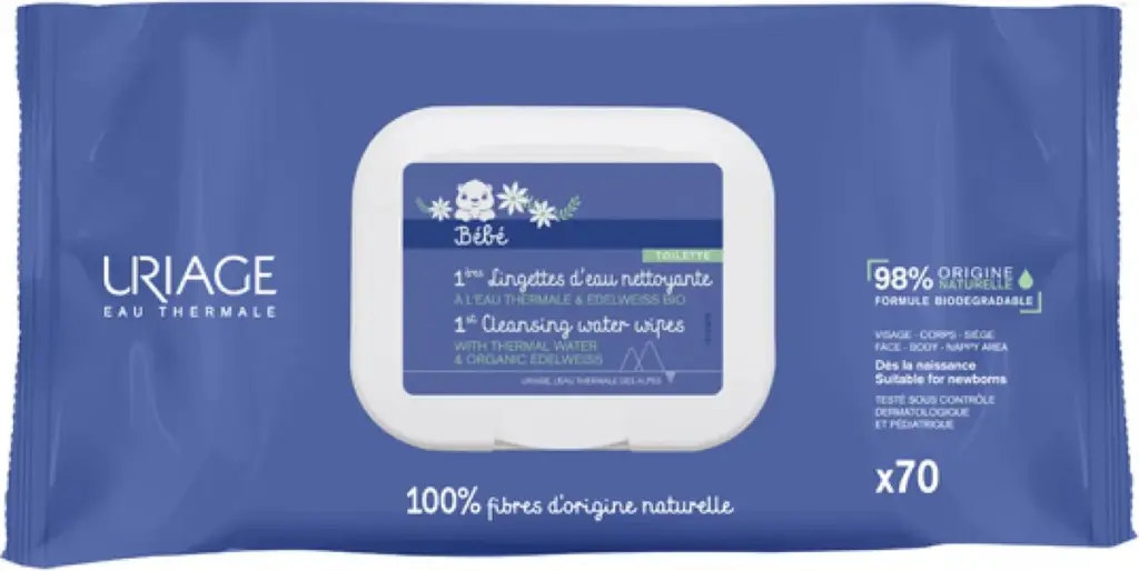 Uriage Bebe 1ere eau lingettes nettoyantes (1 stuk)