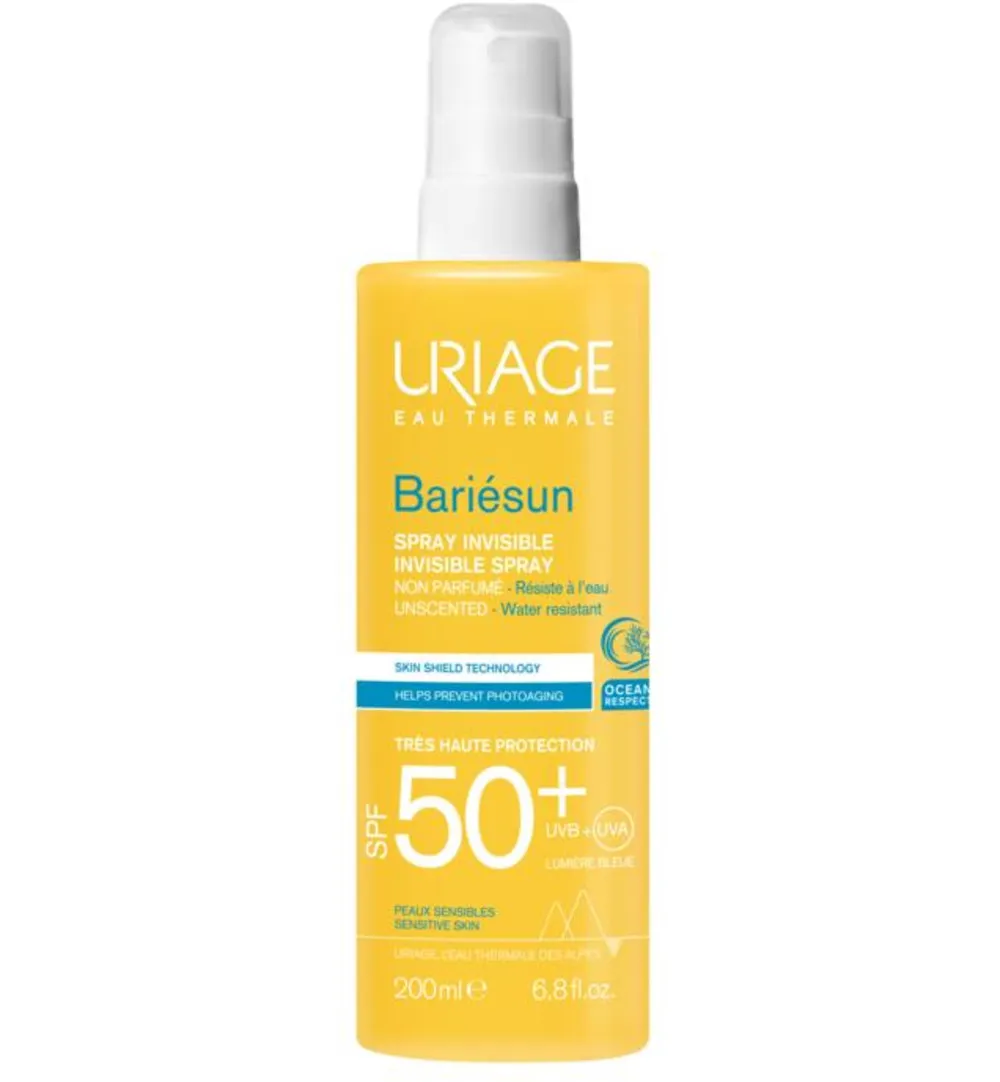 Uriage Sun spray ongeparfumeerd SPF50+ (200 ml)
