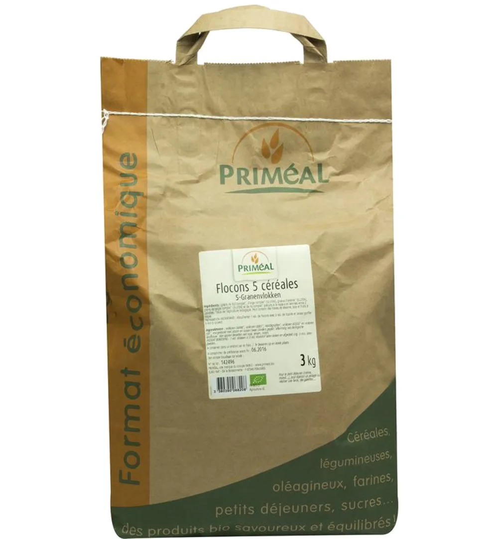 Priméal 5Granen Vlokken Bio (3000 gr)